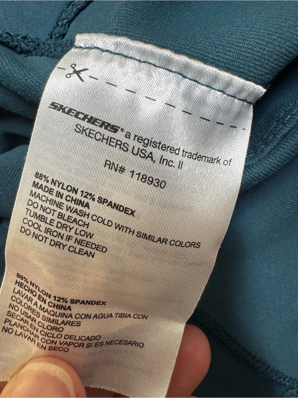 Sketchers Go Walk High Waisted Leggings in Teal green, walking, running, yoga - Picture 7 of 8